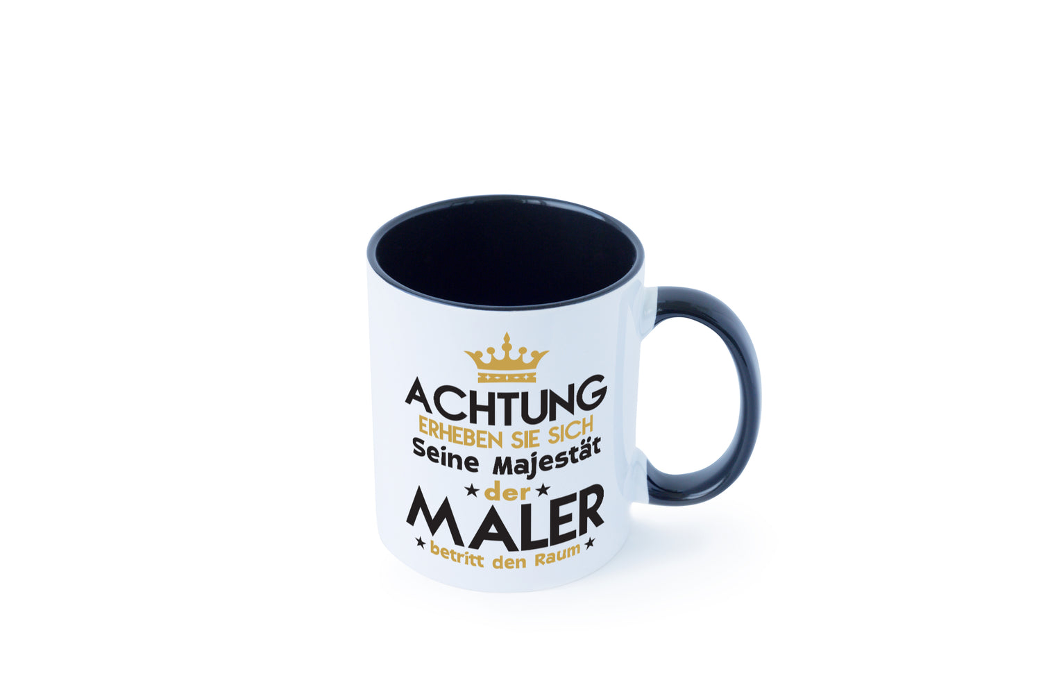 Seine Majestät Maler | Malerei Tasse Weiß - Schwarz - Kaffeetasse / Geschenk / Familie