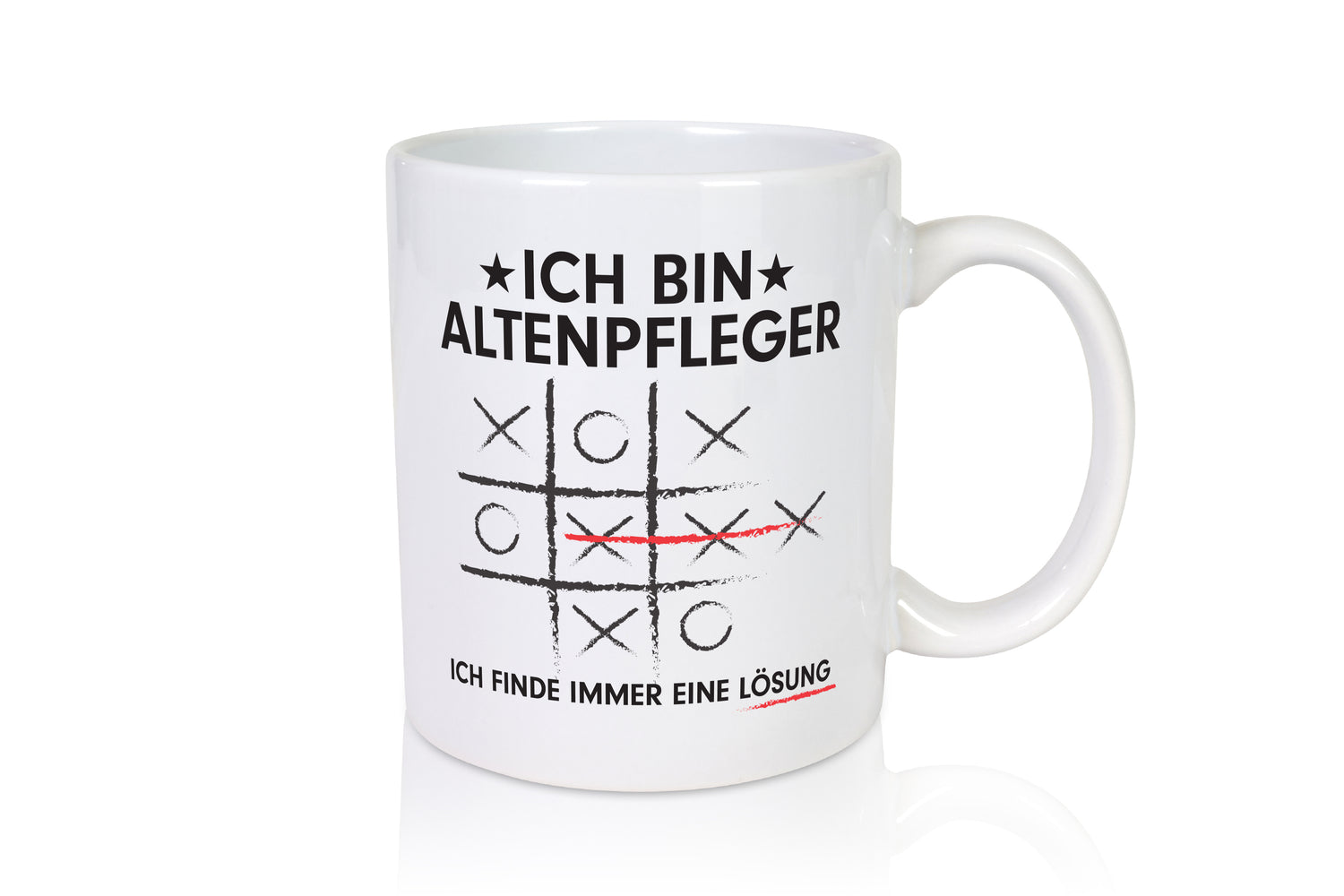 Lösung Finden: Altenpfleger | Pflegepersonal - Tasse Weiß - Kaffeetasse / Geschenk / Familie