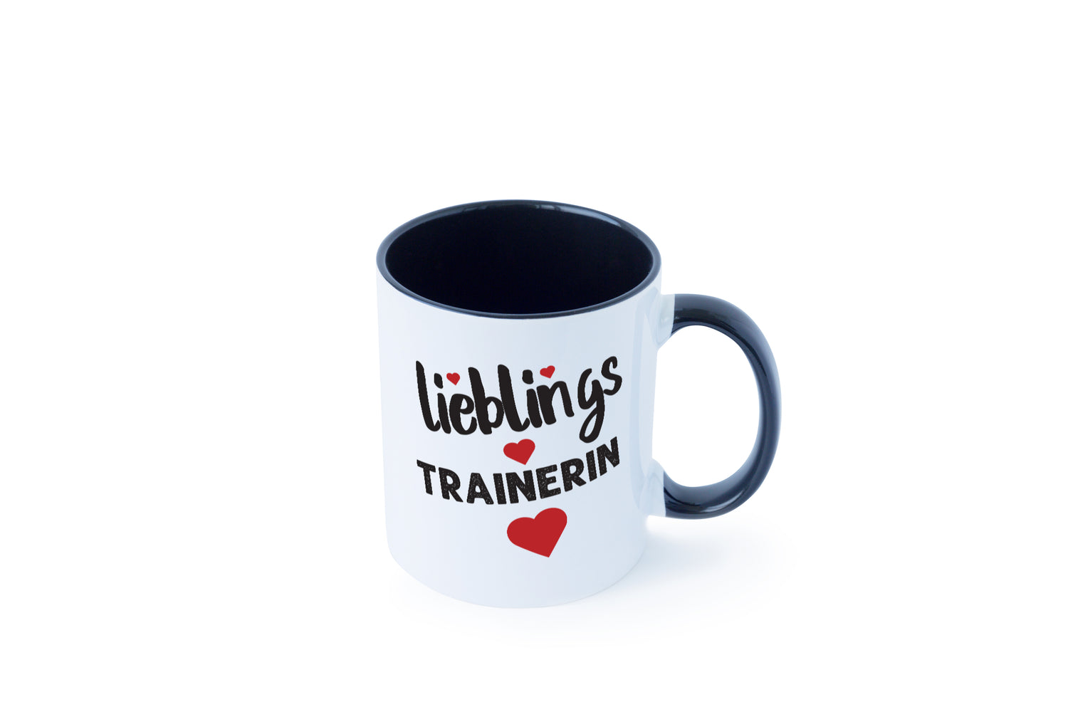 Lieblingstrainerin | Dankeschön Tasse | Sport Trainerin Tasse Weiß - Schwarz - Kaffeetasse / Geschenk / Familie