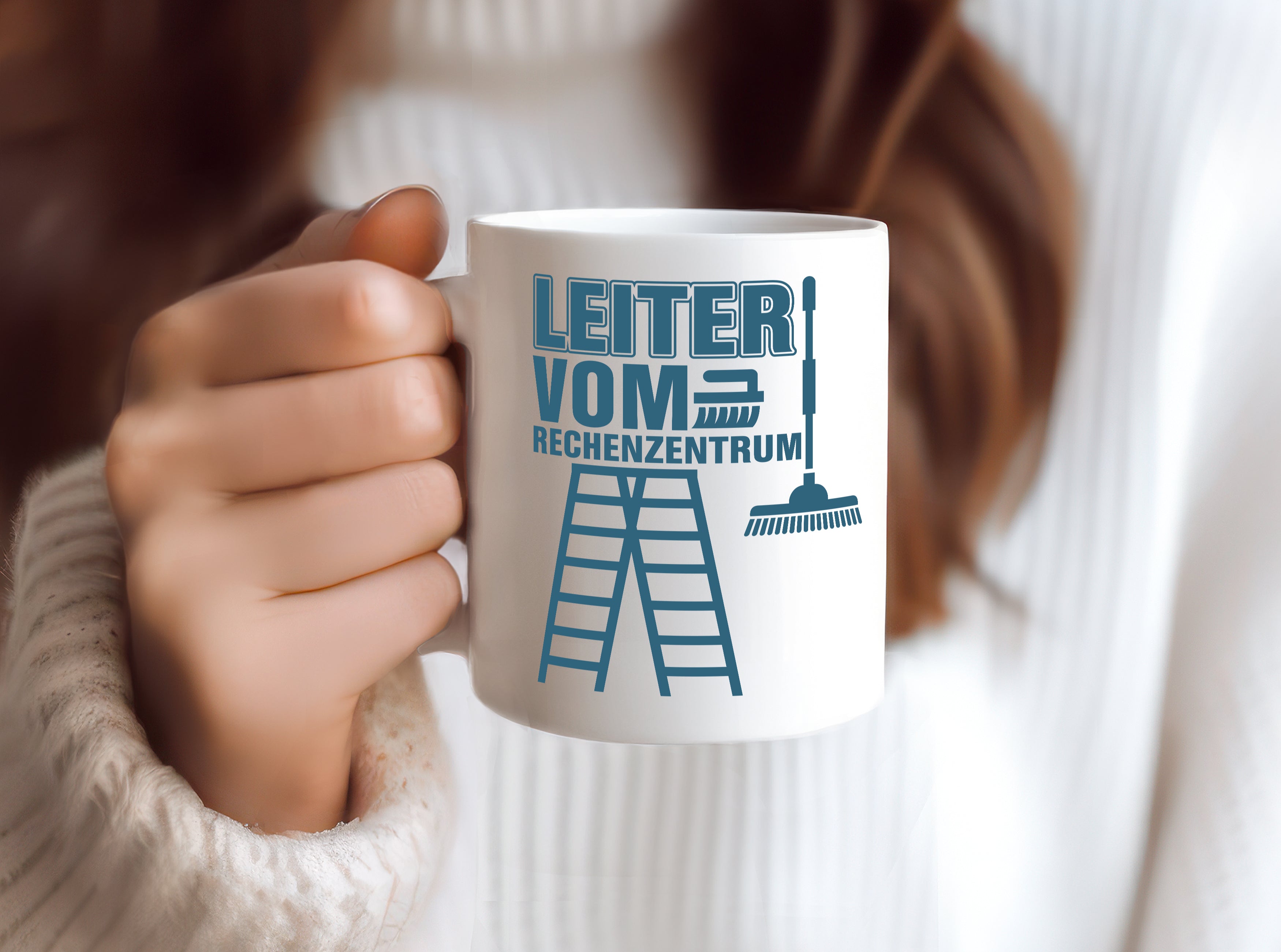 Leiter vom Rechenzentrum | Wortwitz Tasse | Gärtner - Tasse Weiß - Kaffeetasse / Geschenk / Familie