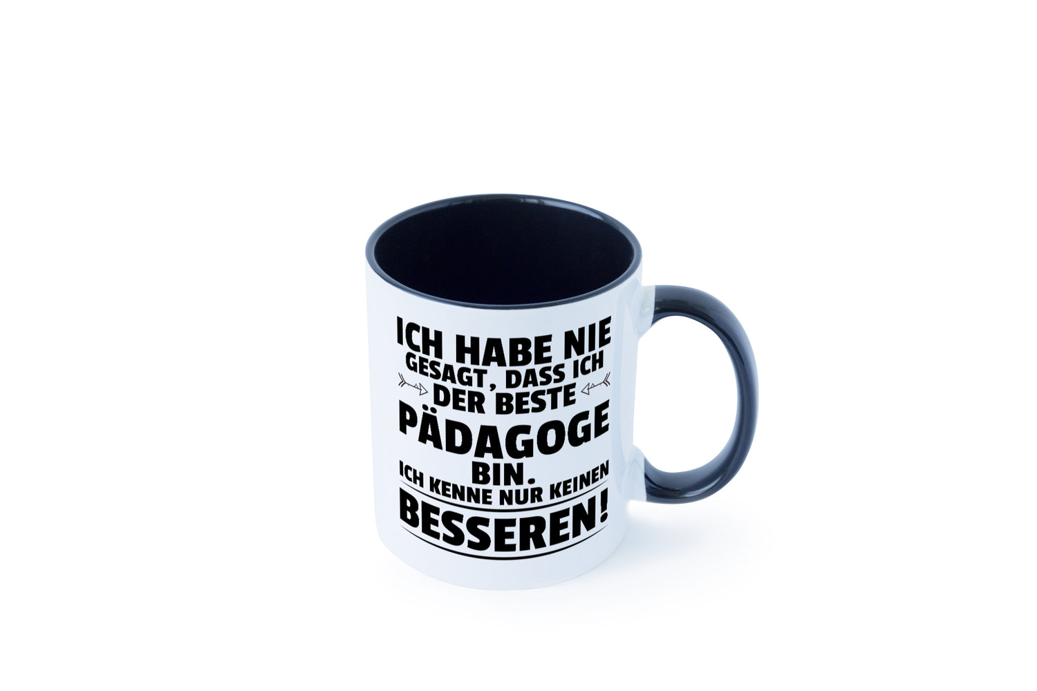 Der Beste Pädagoge | Pädagogik Tasse Weiß - Schwarz - Kaffeetasse / Geschenk / Familie