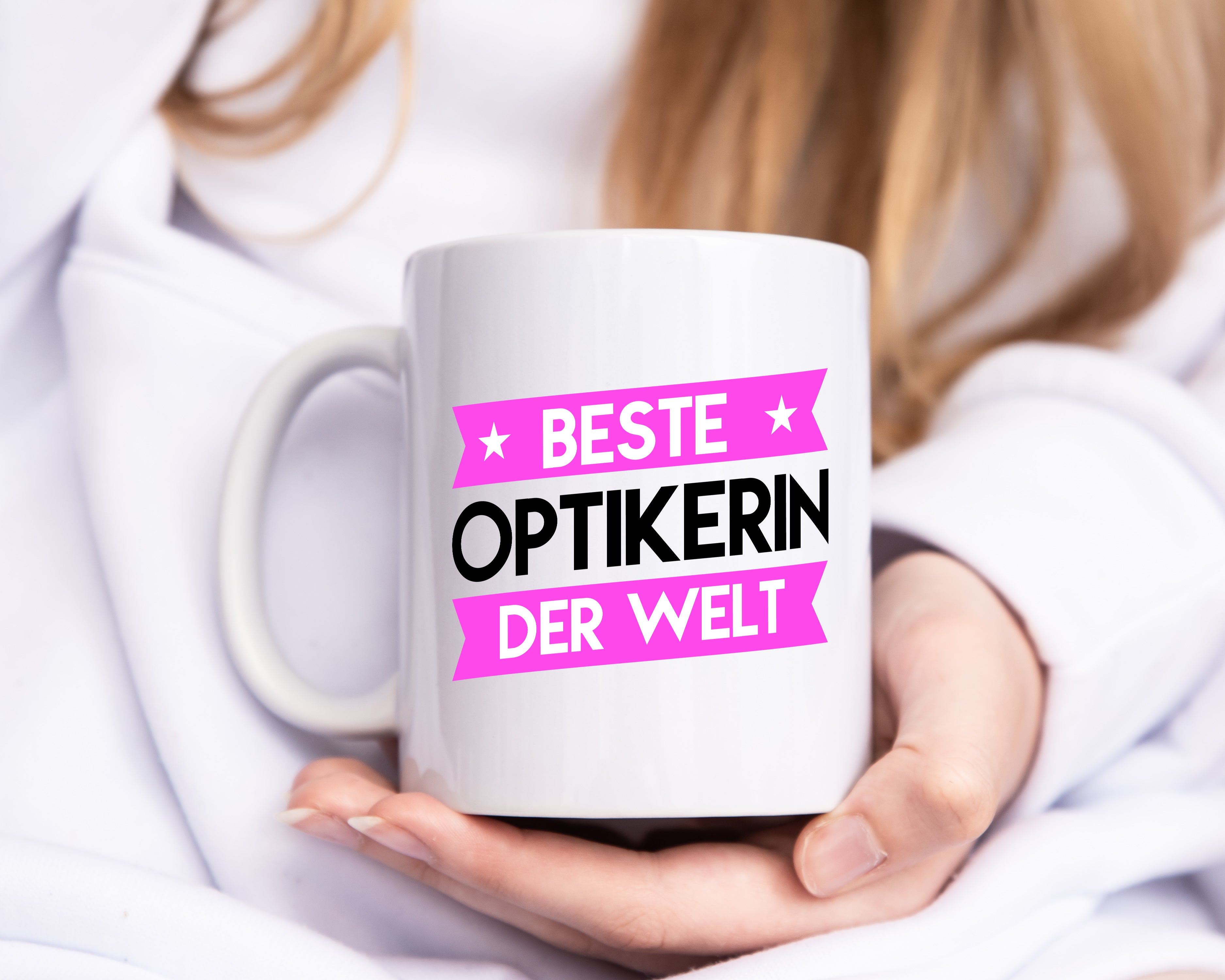 Beste Optikerin | Augenoptik - Tasse Weiß - Kaffeetasse / Geschenk / Familie