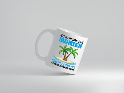 Am Sarkastischen Meer - Tasse Weiß - Kaffeetasse / Geschenk / Familie