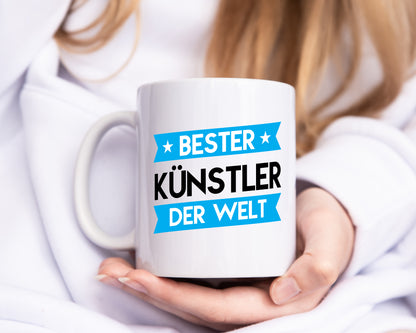 Bester Künstler | Spruch lustig | Kunst - Tasse Weiß - Kaffeetasse / Geschenk / Familie