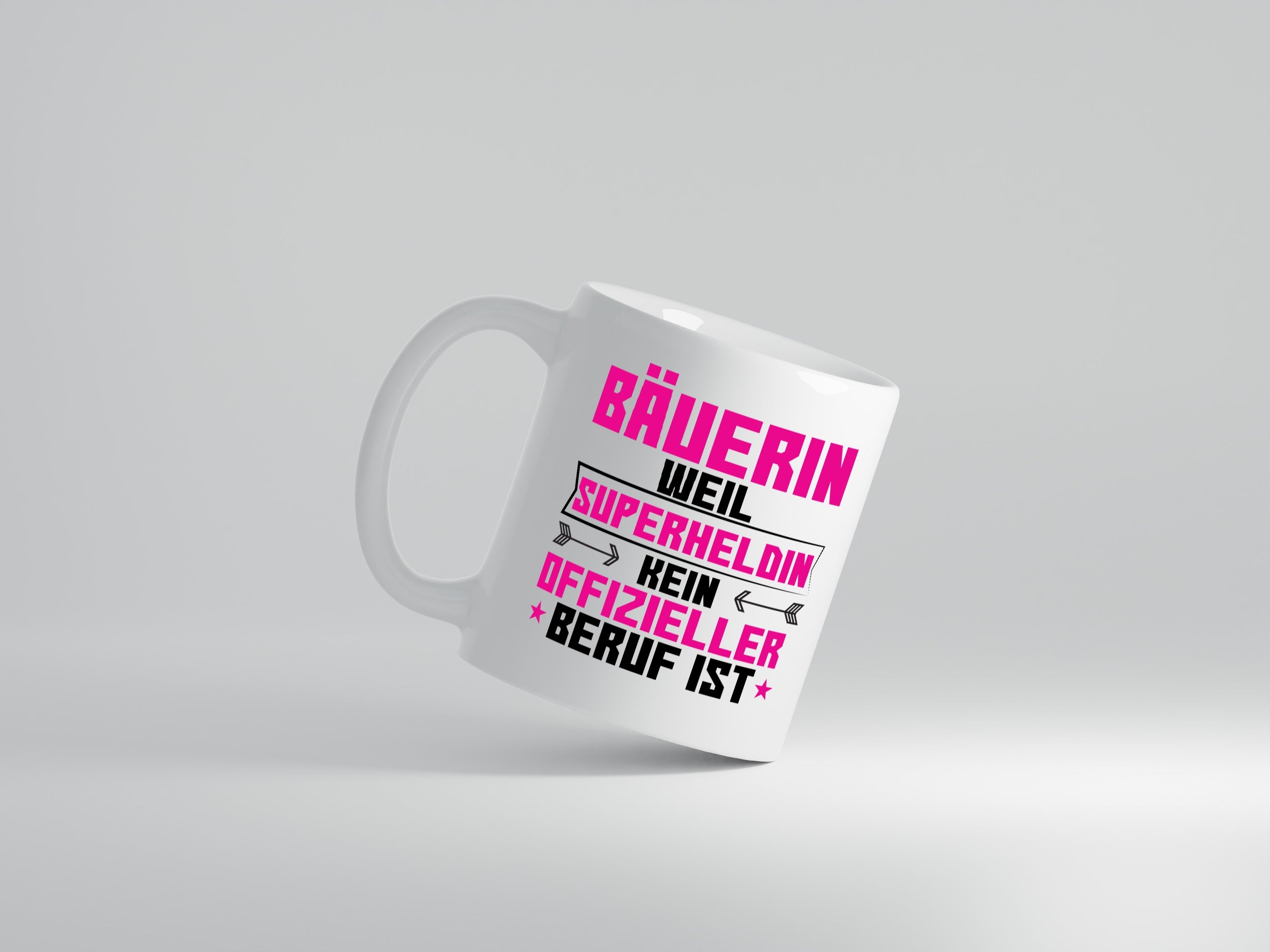 Superheldin Bäuerin | Bauernhof | Landwirtschaft - Tasse Weiß - Kaffeetasse / Geschenk / Familie