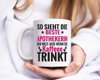 Kaffee Trink: Apothekerin | Apotheke | Pharmazie - Tasse Weiß - Kaffeetasse / Geschenk / Familie