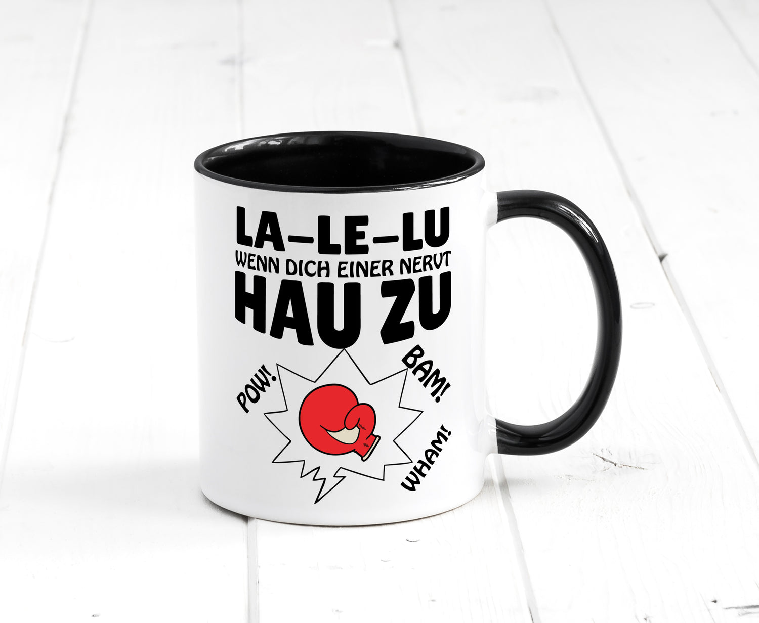 Nerv mich nicht Tasse Weiß - Schwarz - Kaffeetasse / Geschenk / Familie