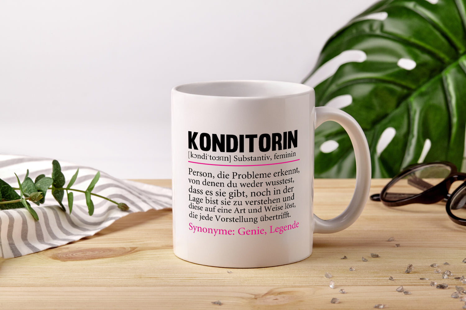 Konditorin | Spruch Tasse | Definition | Konditorei - Tasse Weiß - Kaffeetasse / Geschenk / Familie