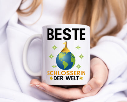 Welt Beste Schlosserin | Schlosserei - Tasse Weiß - Kaffeetasse / Geschenk / Familie