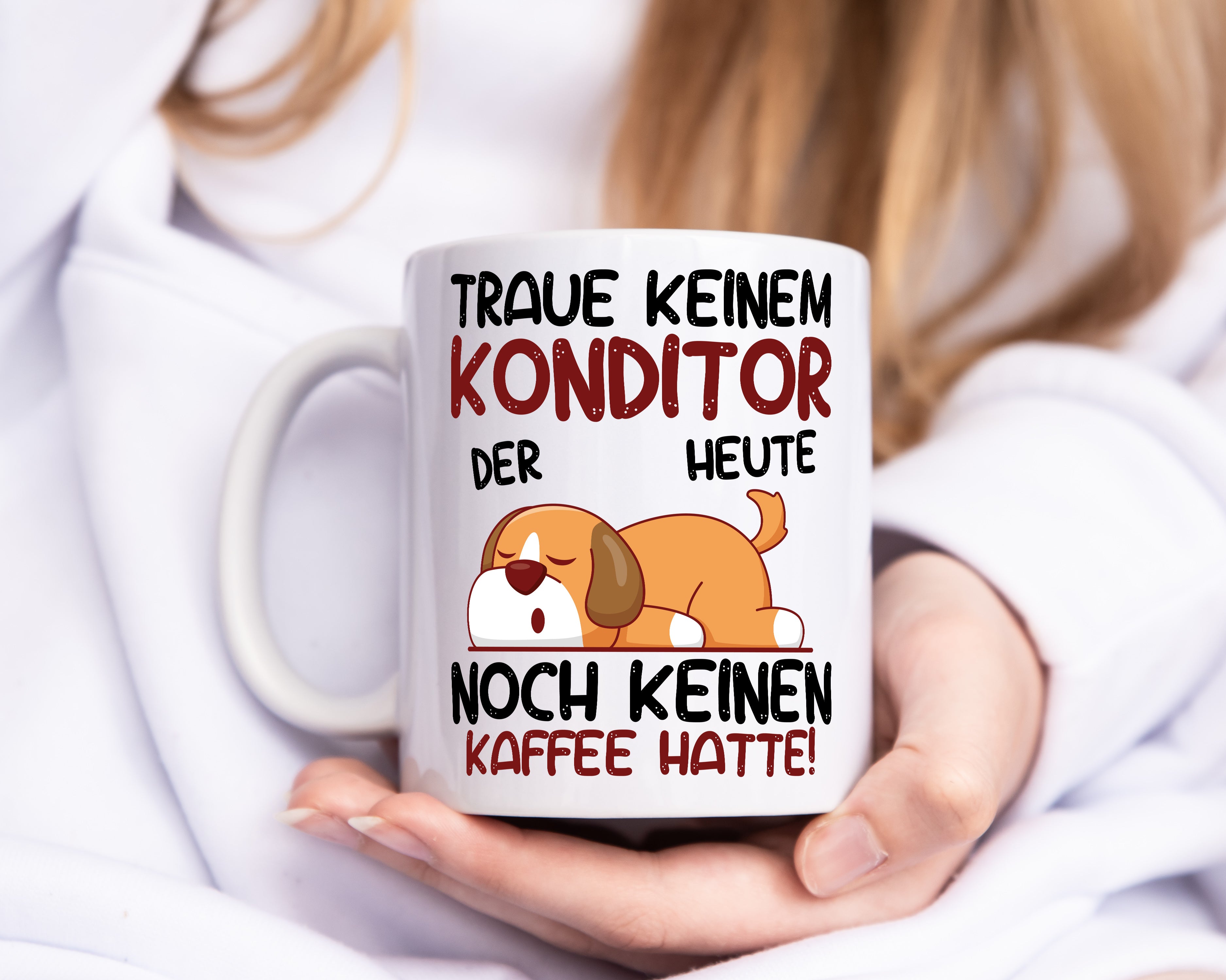 Traue keinem Konditor | Konditorei - Tasse Weiß - Kaffeetasse / Geschenk / Familie