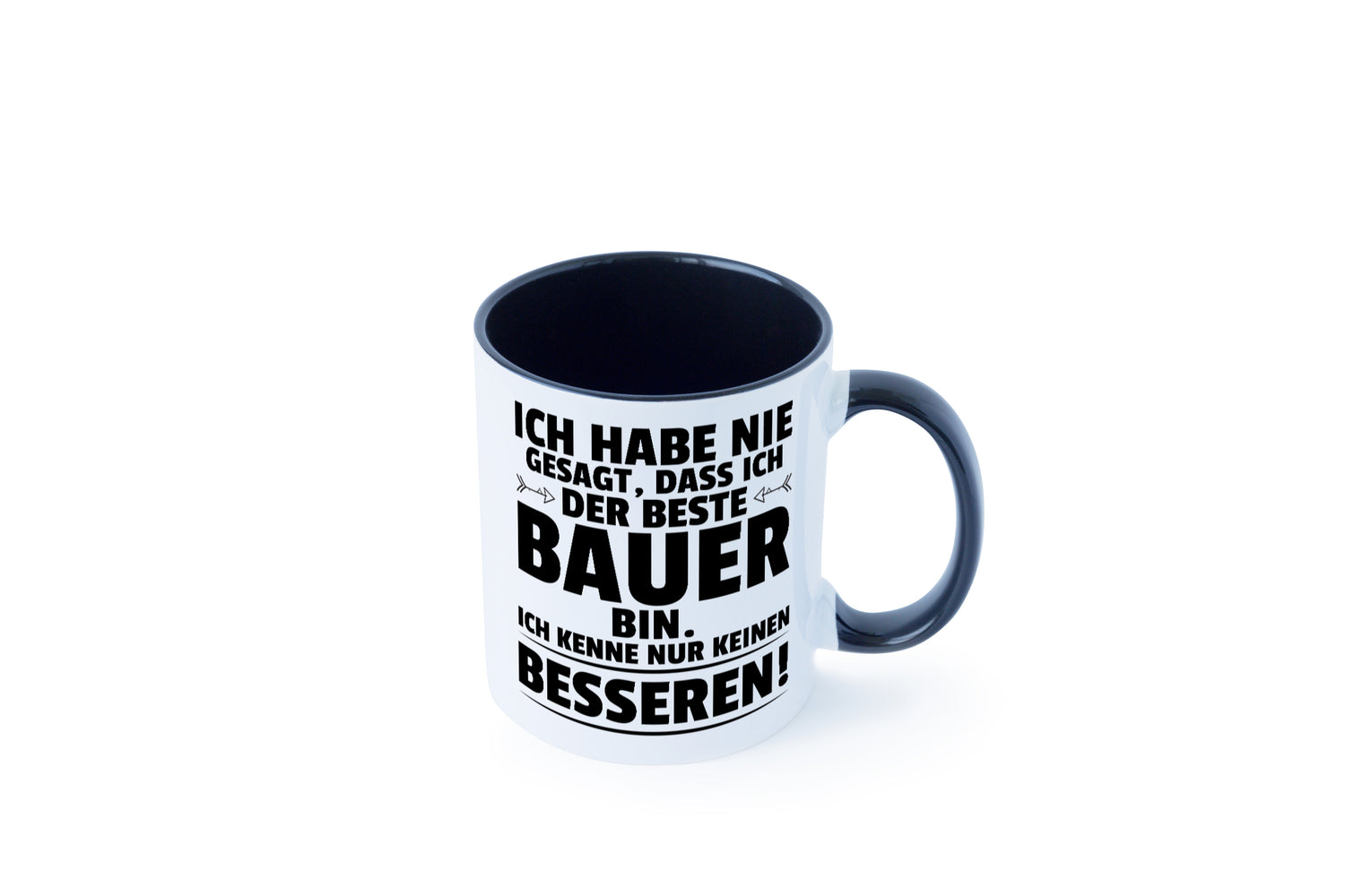 Der Beste Bauer | Bauernhof | Landwirtschaft Tasse Weiß - Schwarz - Kaffeetasse / Geschenk / Familie