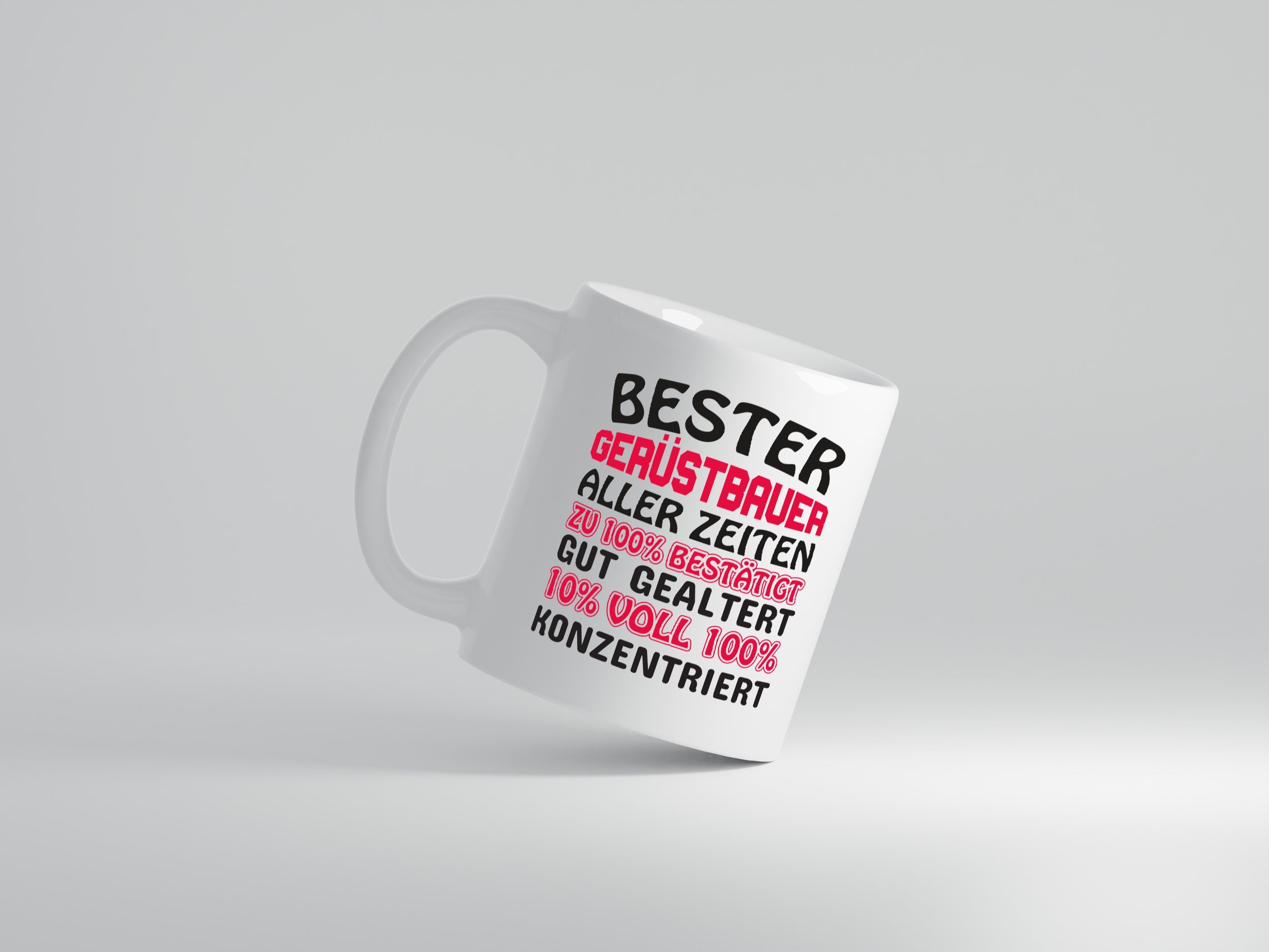 Bester Gerüstbau | Gerüstbau Tasse | Baustelle Humor - Tasse Weiß - Kaffeetasse / Geschenk / Familie