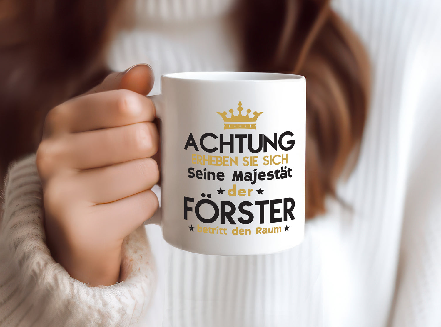 Seine Majestät Förster | Forst Arbeit - Tasse Weiß - Kaffeetasse / Geschenk / Familie