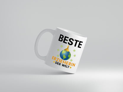 Welt Beste Erzieherin | Pädagogin | Schule - Tasse Weiß - Kaffeetasse / Geschenk / Familie