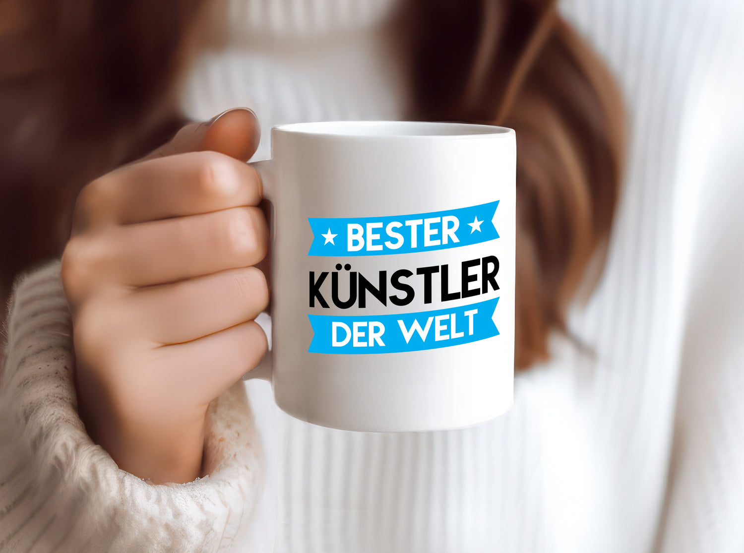 Bester Künstler | Spruch lustig | Kunst - Tasse Weiß - Kaffeetasse / Geschenk / Familie