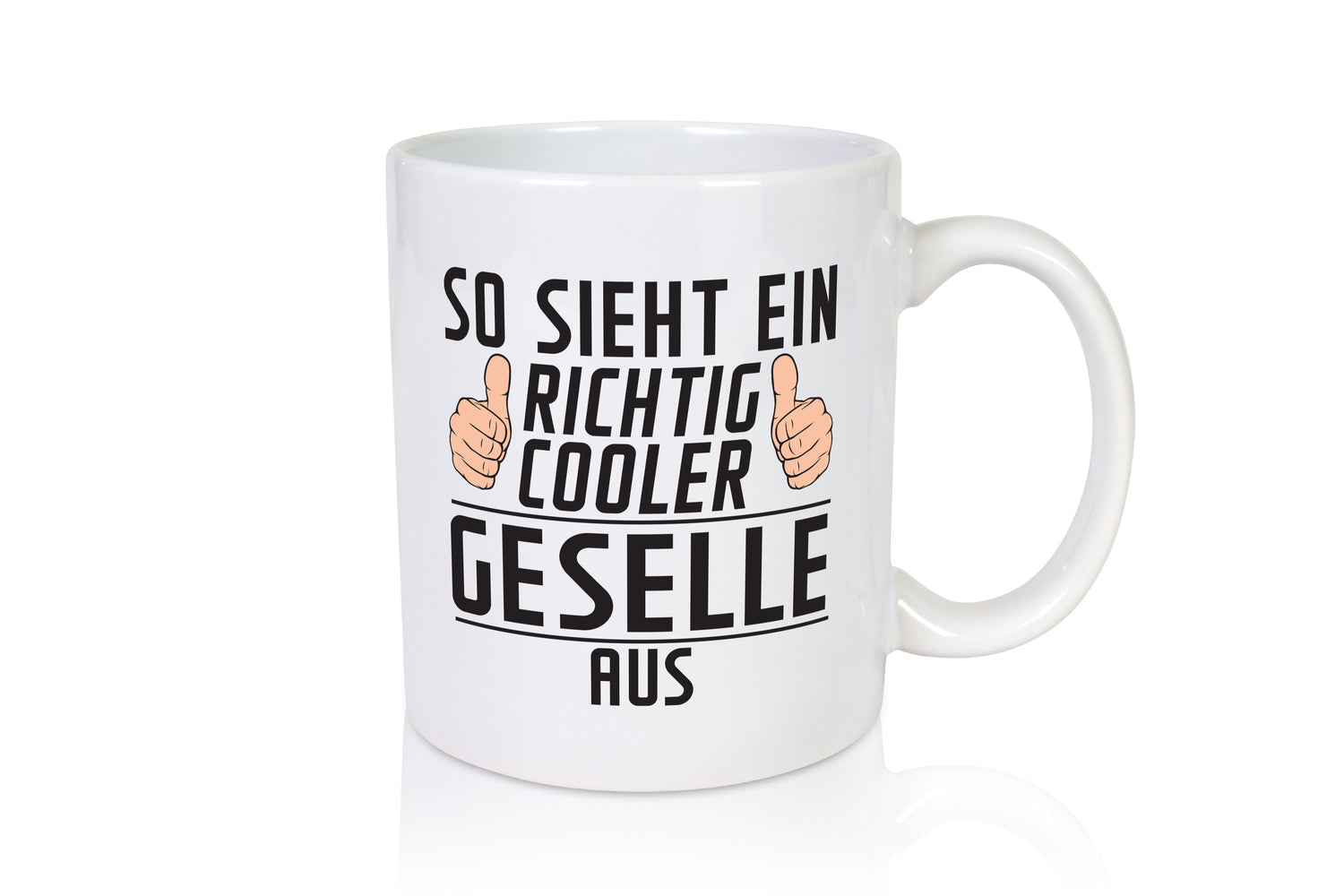 Richtig Cooler Geselle | Handwerker - Tasse Weiß - Kaffeetasse / Geschenk / Familie