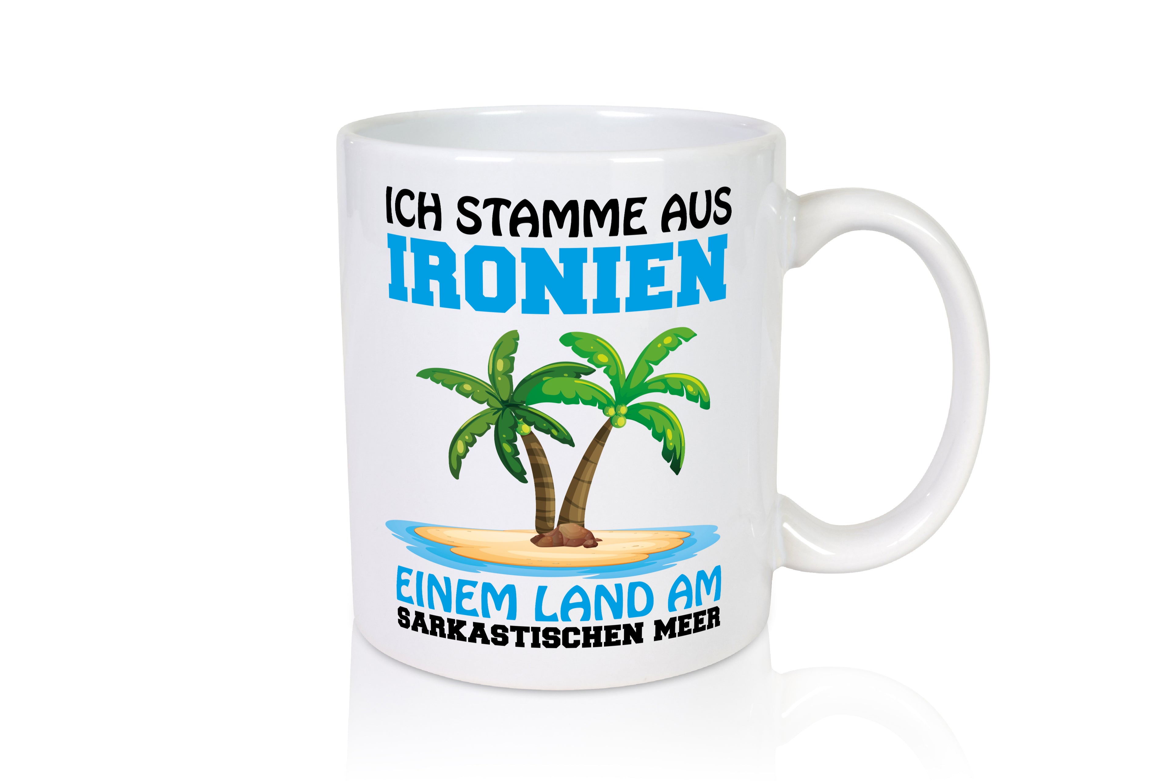 Am Sarkastischen Meer - Tasse Weiß - Kaffeetasse / Geschenk / Familie