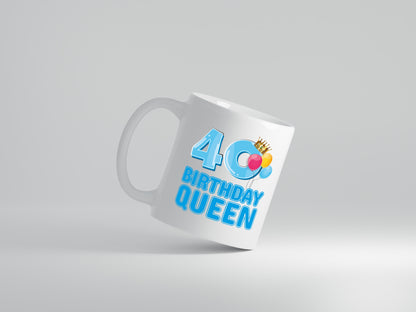 40 Geburtstag - Tasse Weiß - Kaffeetasse / Geschenk / Familie