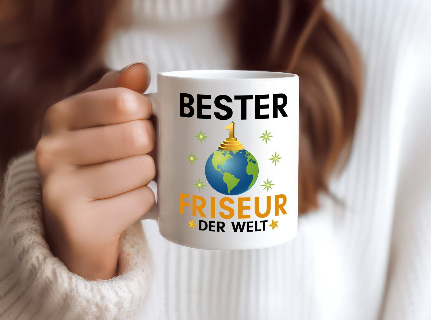 Welt Bester Friseur | Frisör - Tasse Weiß - Kaffeetasse / Geschenk / Familie