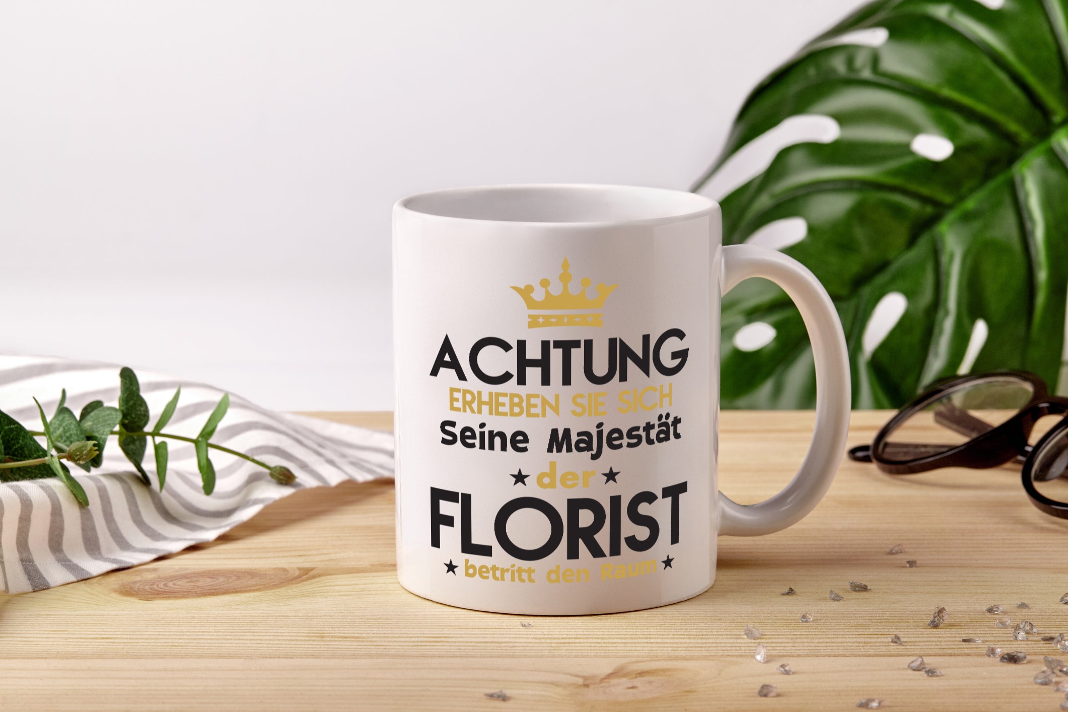 Seine Majestät Florist | Blumen Verkäufer - Tasse Weiß - Kaffeetasse / Geschenk / Familie