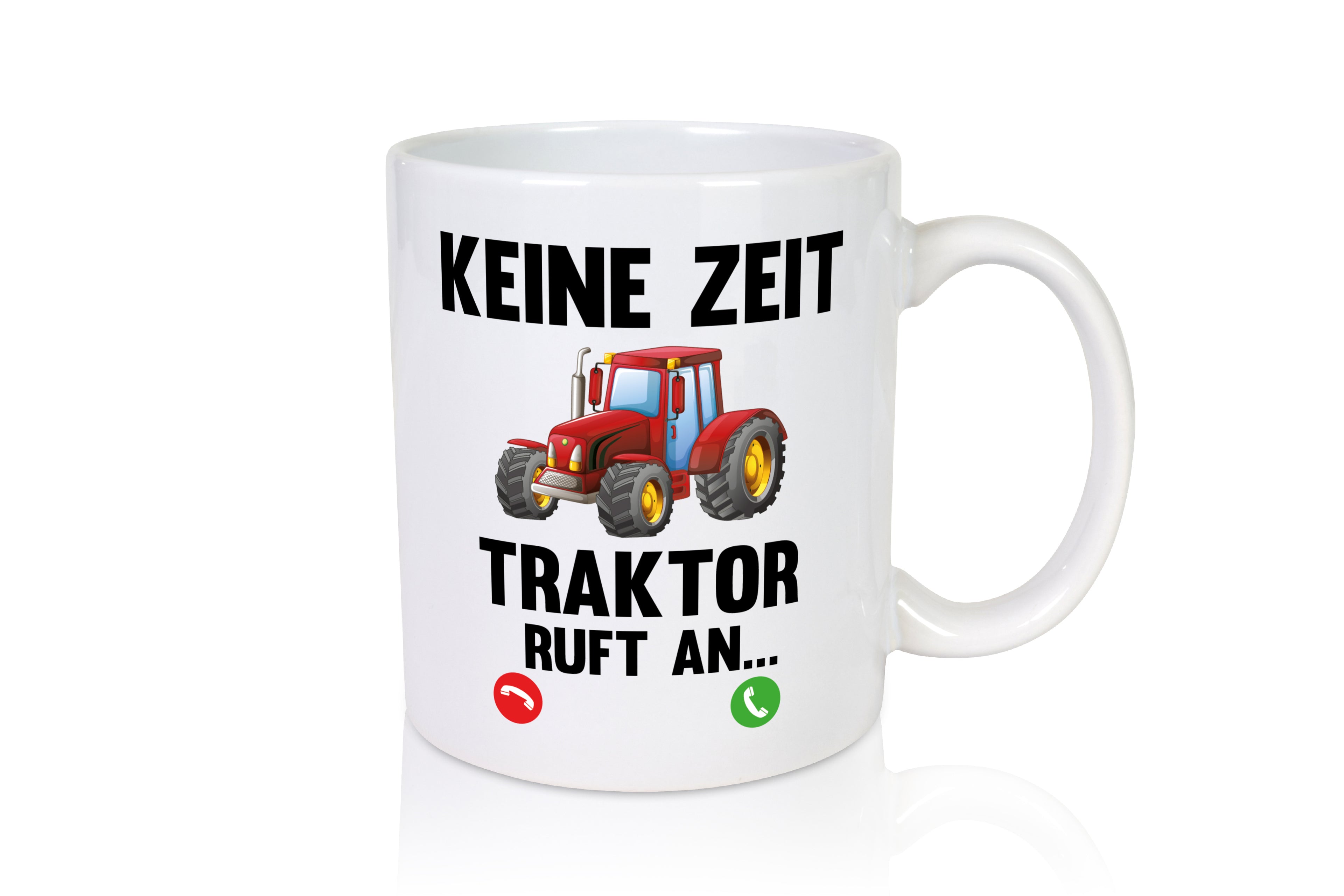 Traktor ruft an | Bauernhof | Herren | Bauer Spruch - Tasse Weiß - Kaffeetasse / Geschenk / Familie