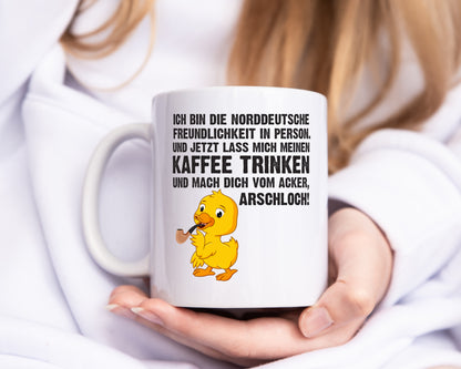 Norddeutscher Humor | Spruch Tasse | Norddeutschland - Tasse Weiß - Kaffeetasse / Geschenk / Familie