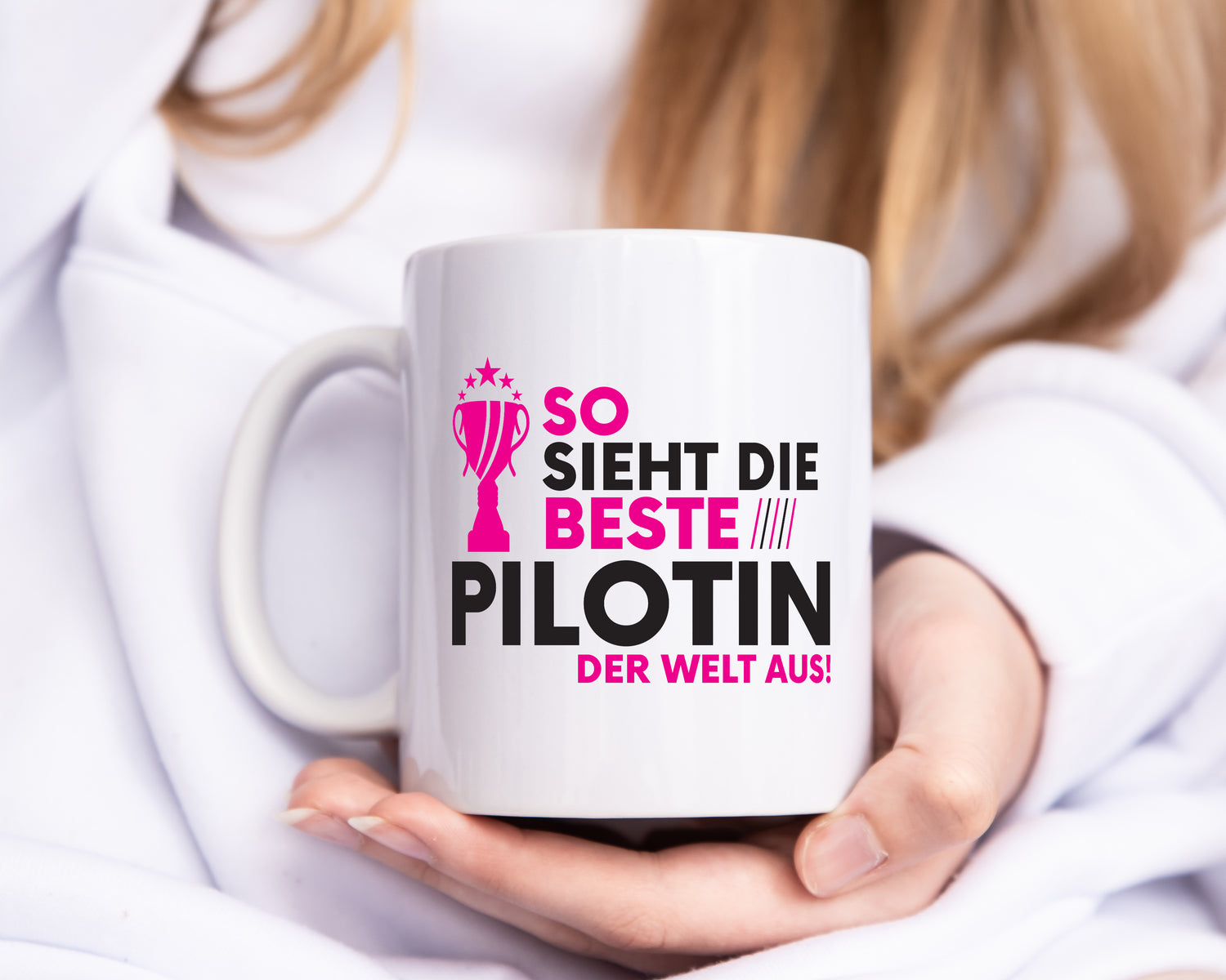 Die Weltbeste Pilotin | Definition Piloten - Tasse Weiß - Kaffeetasse / Geschenk / Familie