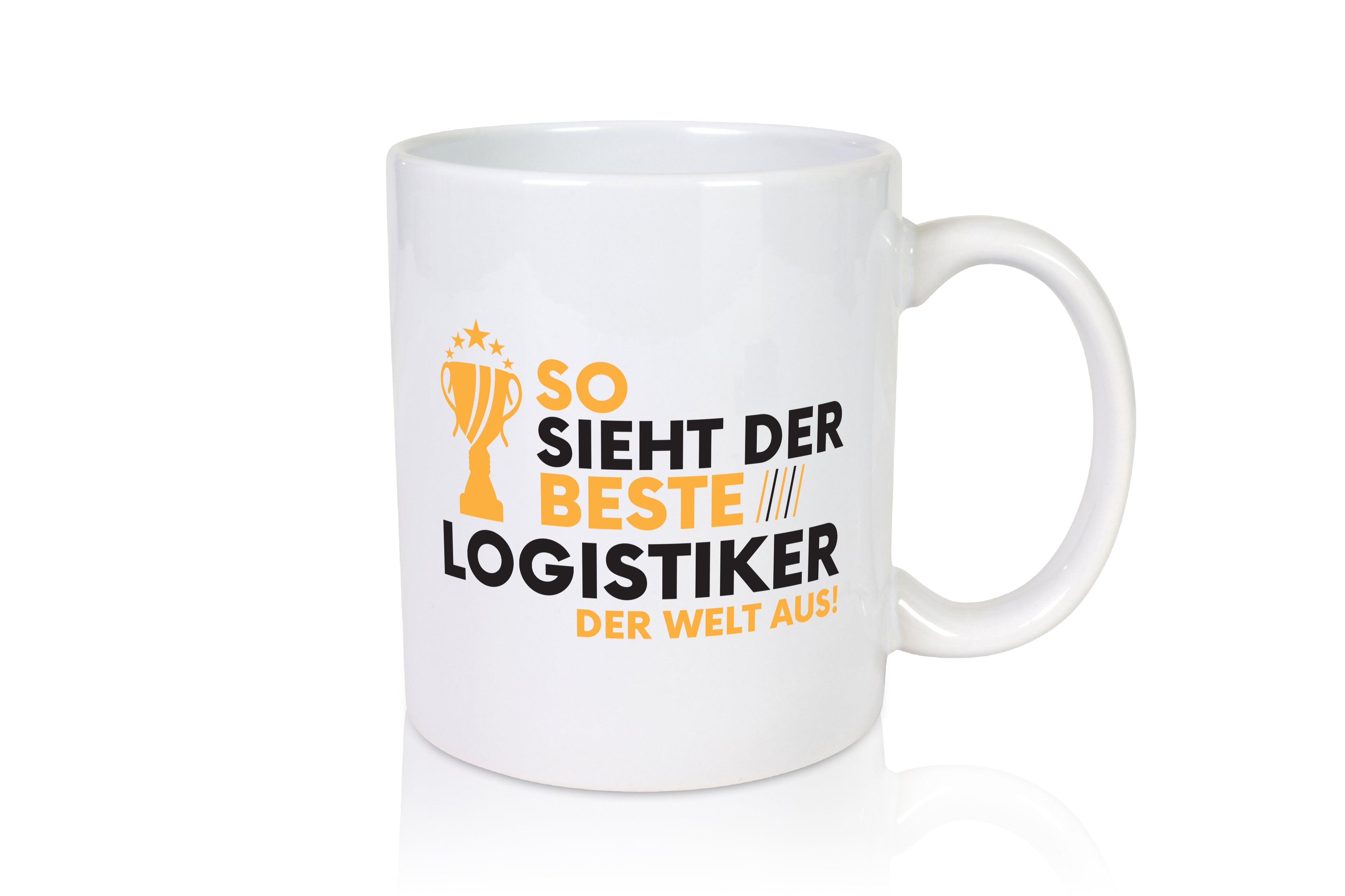 Der Weltbeste Logistiker | Beruf Logistik - Tasse Weiß - Kaffeetasse / Geschenk / Familie