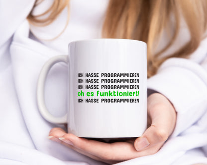 Programmierer Tasse | Programmieren Spruch | Statement - Tasse Weiß - Kaffeetasse / Geschenk / Familie