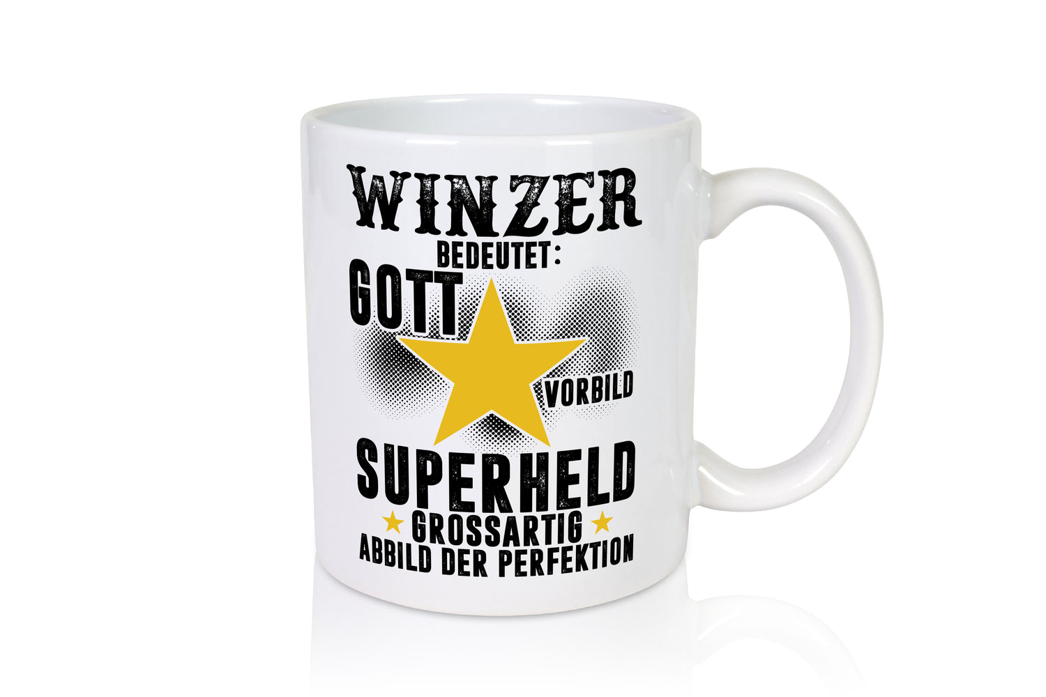 Bedeutung von Winzer | Weinbauer | Wein - Tasse Weiß - Kaffeetasse / Geschenk / Familie