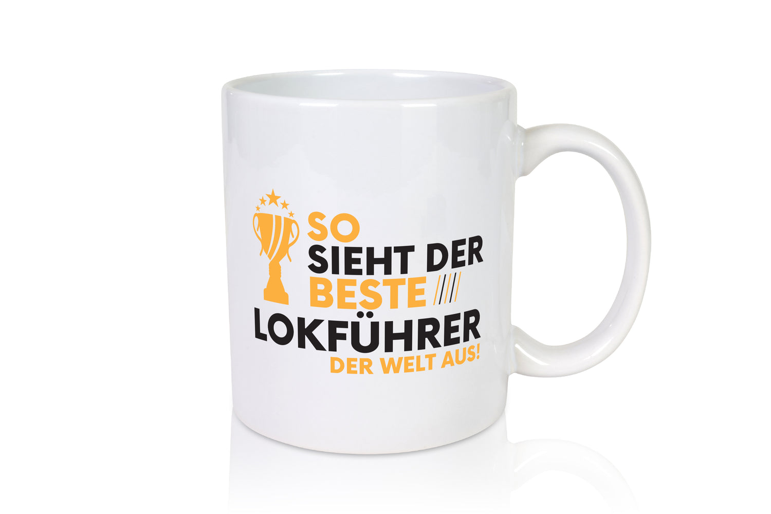 Der Weltbeste Lokführer | Zug | Beruf - Tasse Weiß - Kaffeetasse / Geschenk / Familie