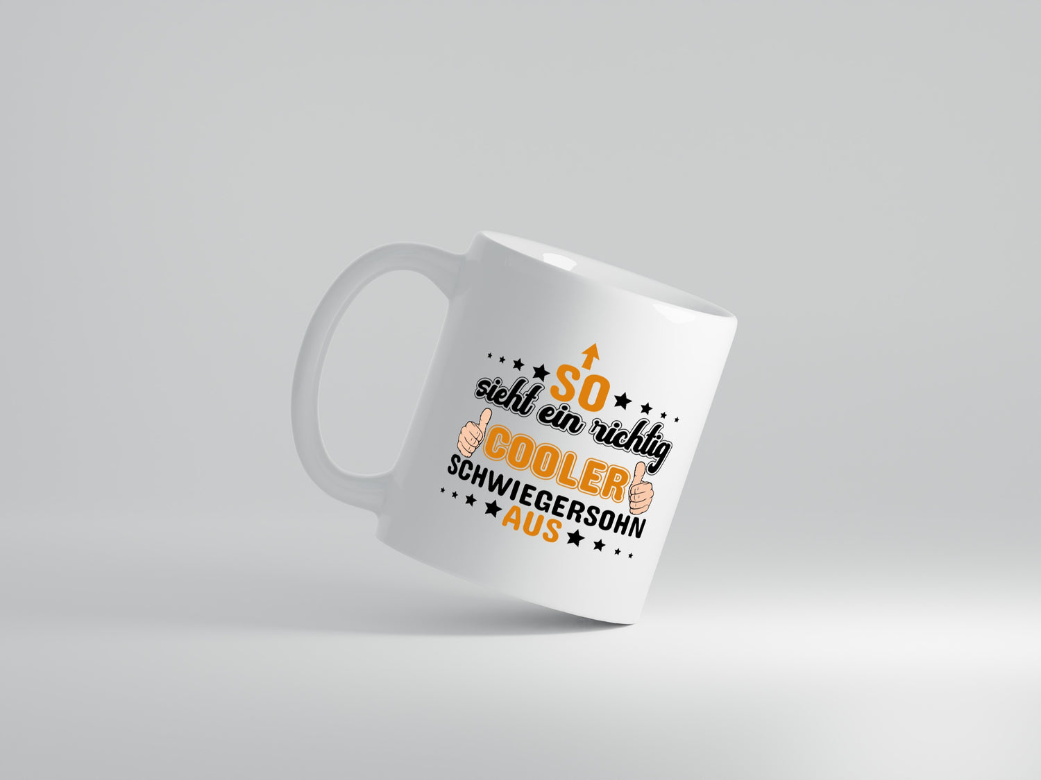 Cooler Schwiegersohn | Spruch | Schwiegereltern Humor - Tasse Weiß - Kaffeetasse / Geschenk / Familie