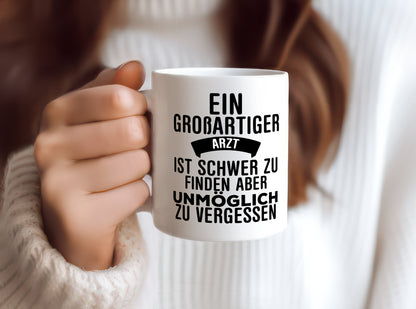 Großartiger Arzt | Dankeschön Tasse | schöner Spruch - Tasse Weiß - Kaffeetasse / Geschenk / Familie