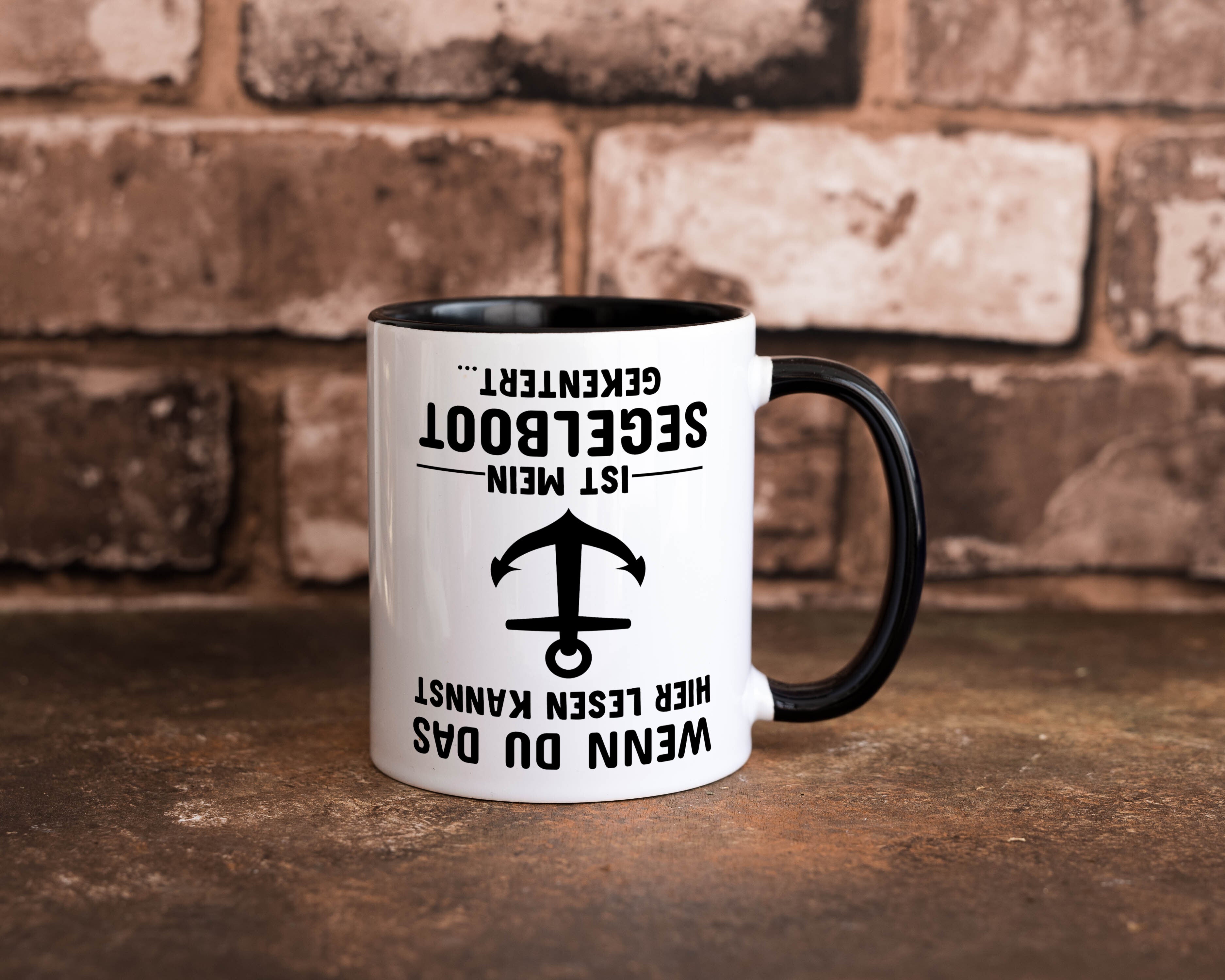 Segler Tasse | Segelboot Humor | Kapitän Spruch | Witz Tasse Weiß - Schwarz - Kaffeetasse / Geschenk / Familie