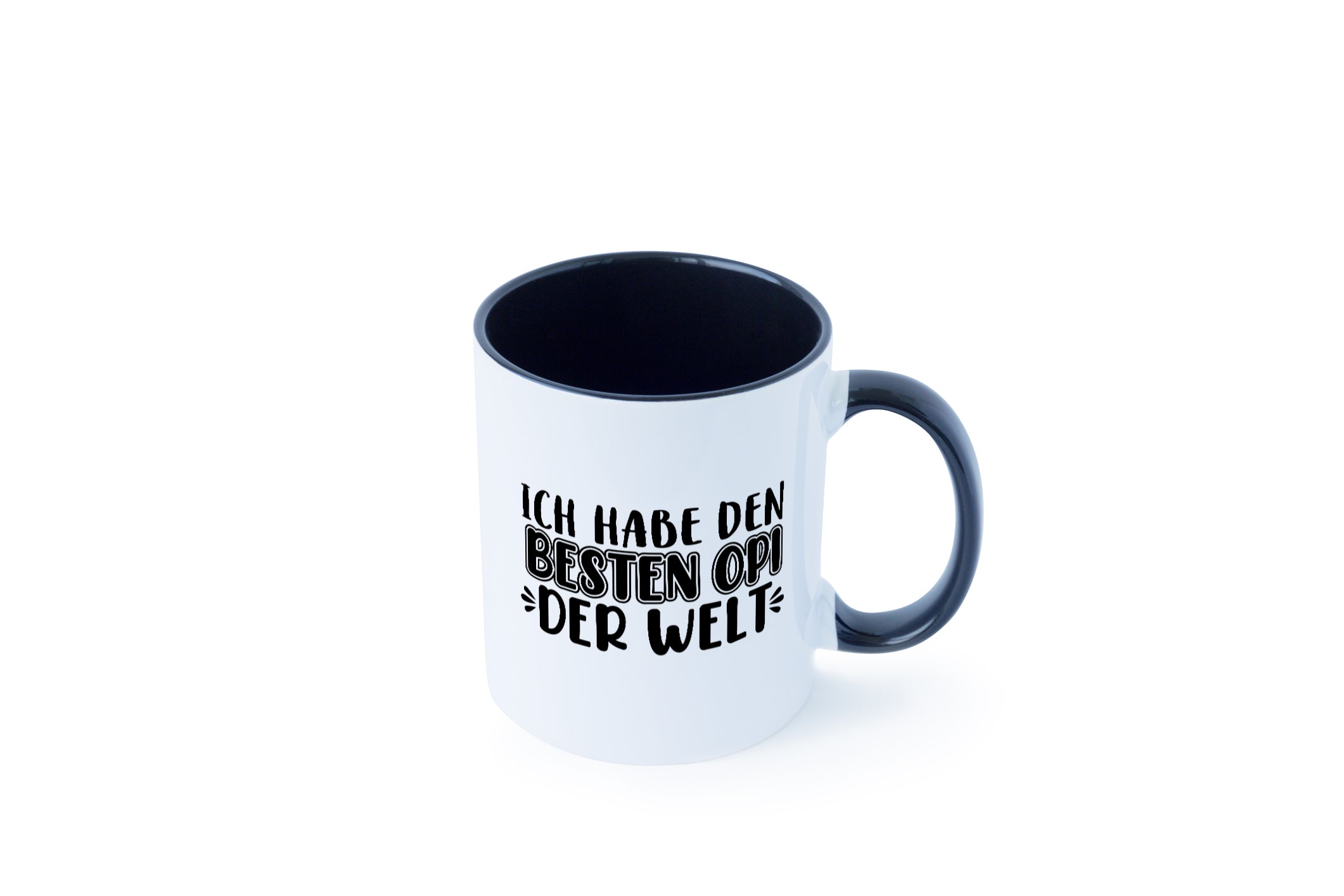 Bester Opi der Welt | Opa Tasse | Großvater | Statement Tasse Weiß - Schwarz - Kaffeetasse / Geschenk / Familie