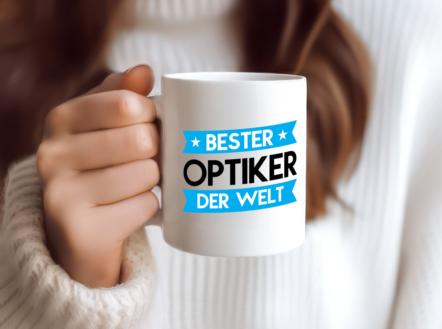 Bester Optiker | Augenoptiker - Tasse Weiß - Kaffeetasse / Geschenk / Familie