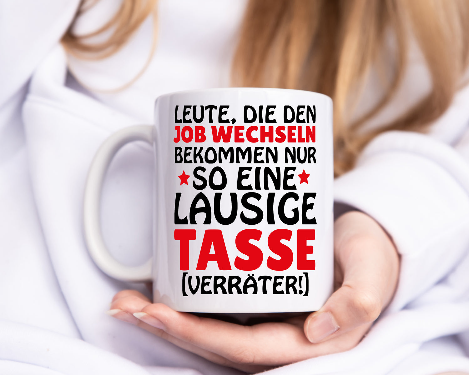 Job Wechsel Tasse - Tasse Weiß - Kaffeetasse / Geschenk / Familie