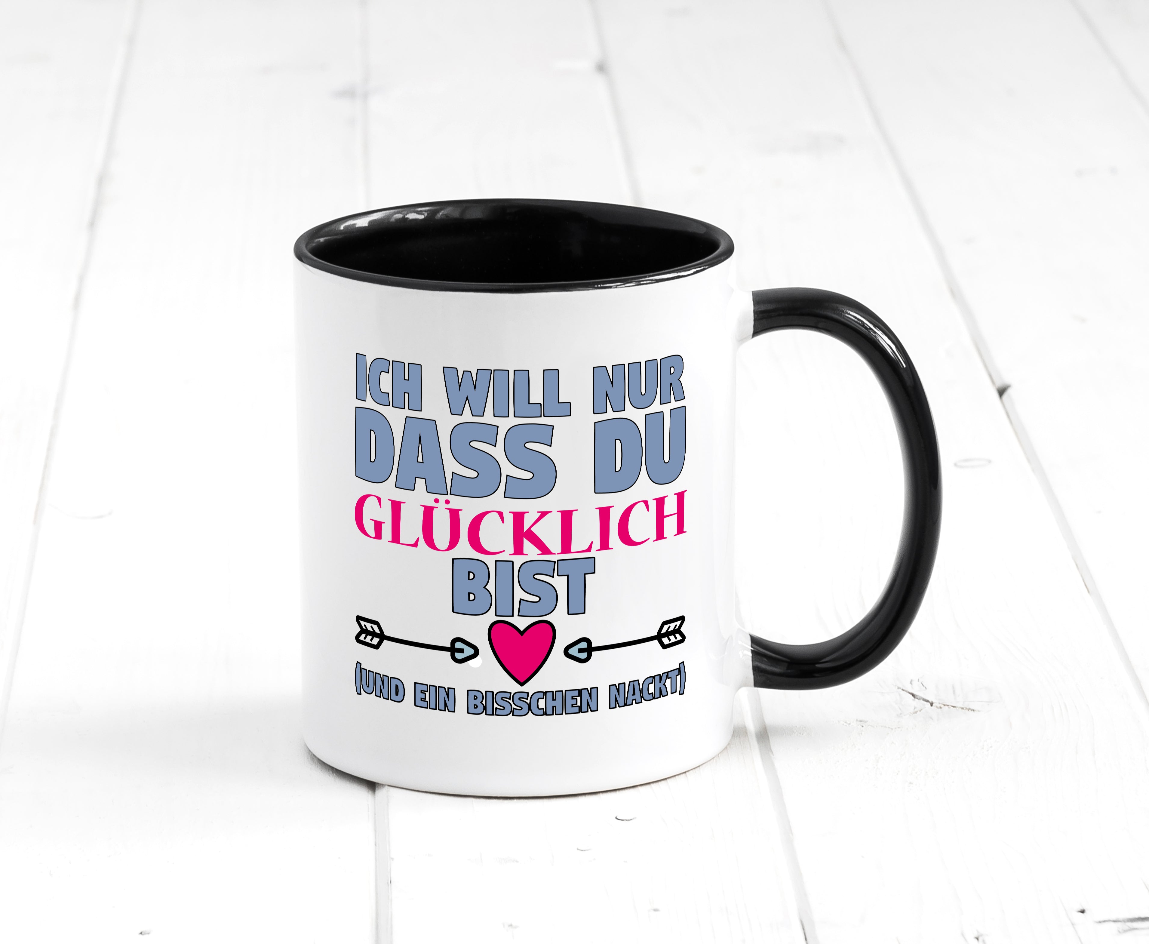 Pärchen Tasse | Beziehung Spruch | Liebe | Romantik Tasse Weiß - Schwarz - Kaffeetasse / Geschenk / Familie