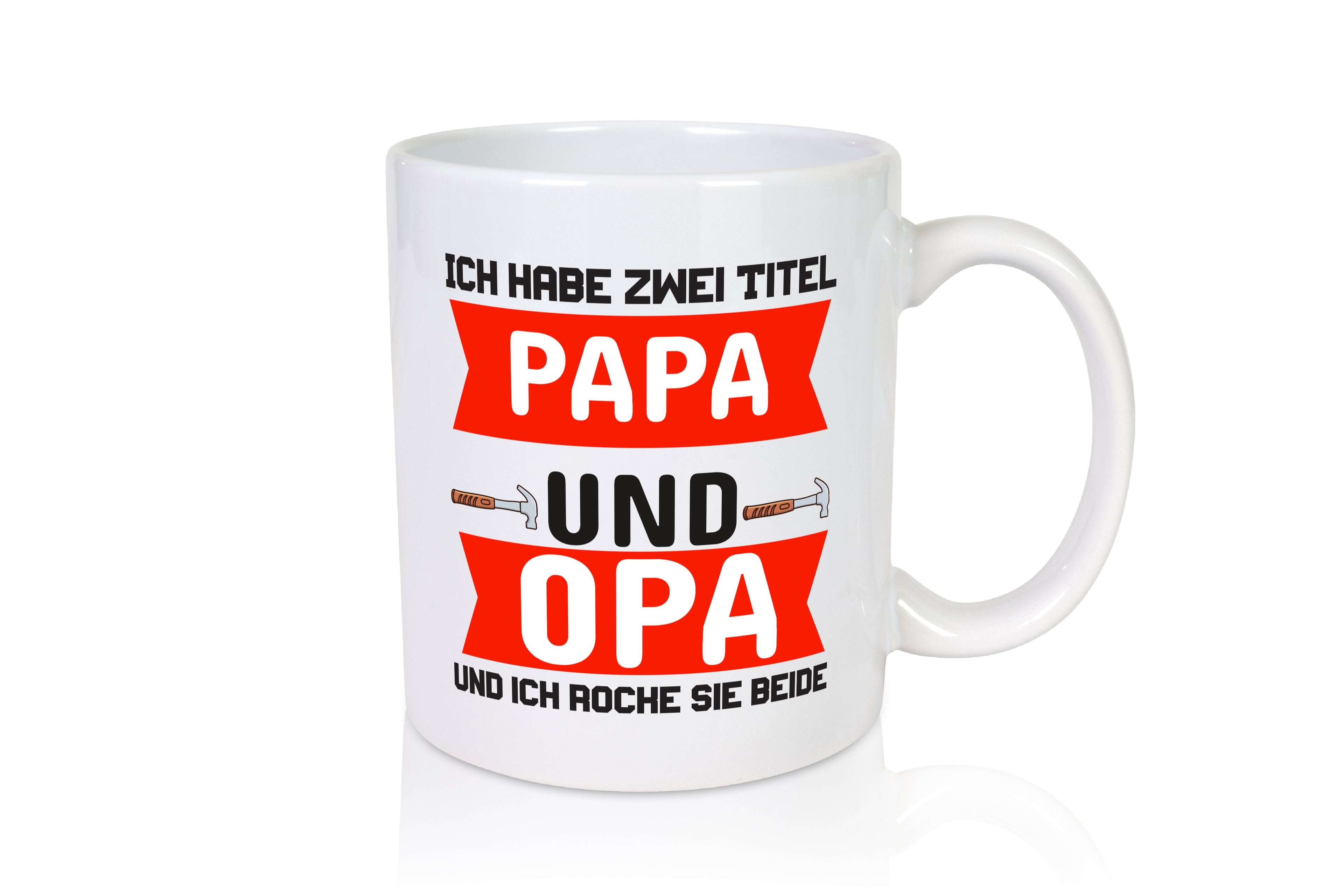 Papa und Opa | Vater Tasse | Vatertag | Großvater - Tasse Weiß - Kaffeetasse / Geschenk / Familie