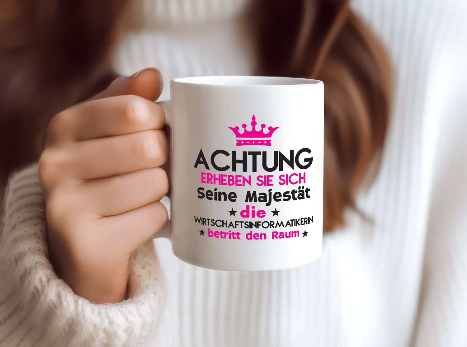 Seine Majestät Wirtschaftsinformatikerin | Wirtschaft - Tasse Weiß - Kaffeetasse / Geschenk / Familie