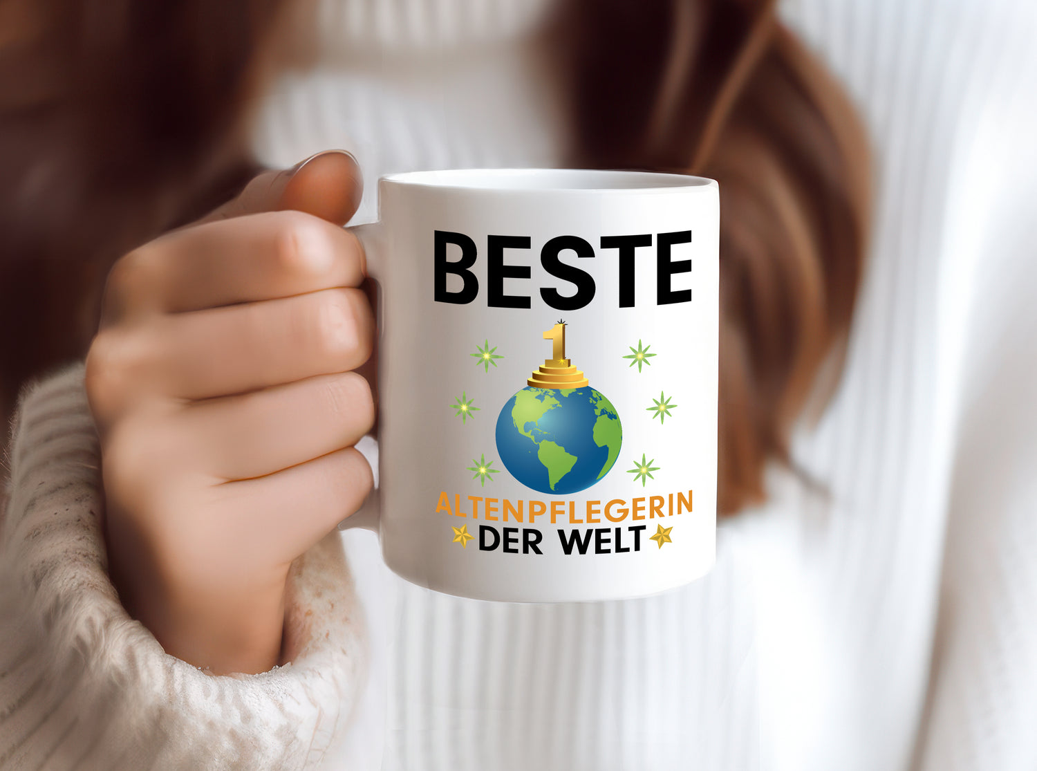 Welt Beste Altenpflegerin | Pflegepersonal | Pflege - Tasse Weiß - Kaffeetasse / Geschenk / Familie