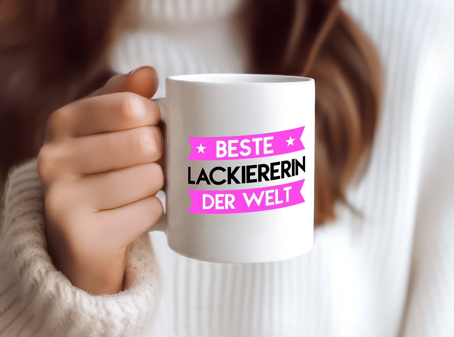 Beste Lackiererin | lackieren - Tasse Weiß - Kaffeetasse / Geschenk / Familie