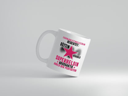 Bedeutung von Zahnarzthelferin | Zahnmedizin - Tasse Weiß - Kaffeetasse / Geschenk / Familie