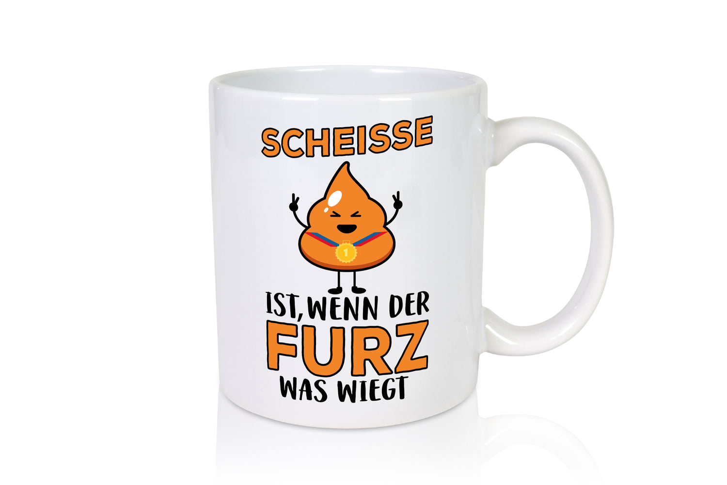 Scheisse ist - Tasse Weiß - Kaffeetasse / Geschenk / Familie