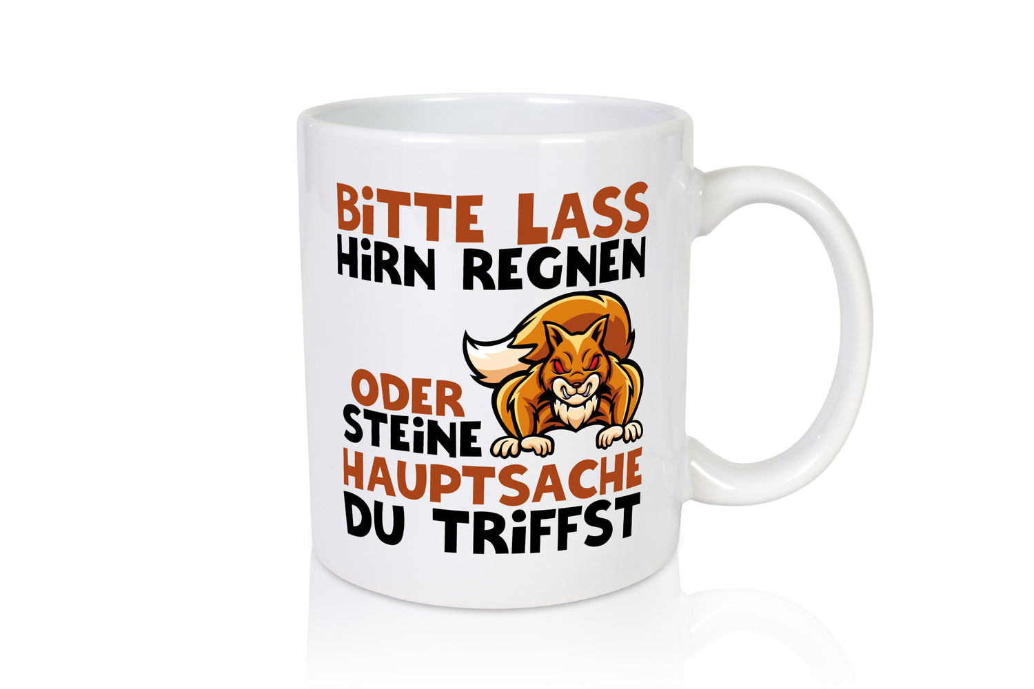 Hirn regen lassen - Tasse Weiß - Kaffeetasse / Geschenk / Familie