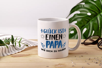 Einen Papa wie dich | Vater Tasse | Vatertag | Glück - Tasse Weiß - Kaffeetasse / Geschenk / Familie