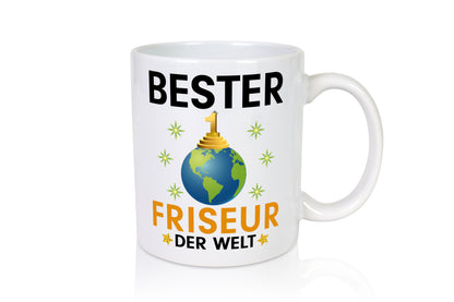 Welt Bester Friseur | Frisör - Tasse Weiß - Kaffeetasse / Geschenk / Familie