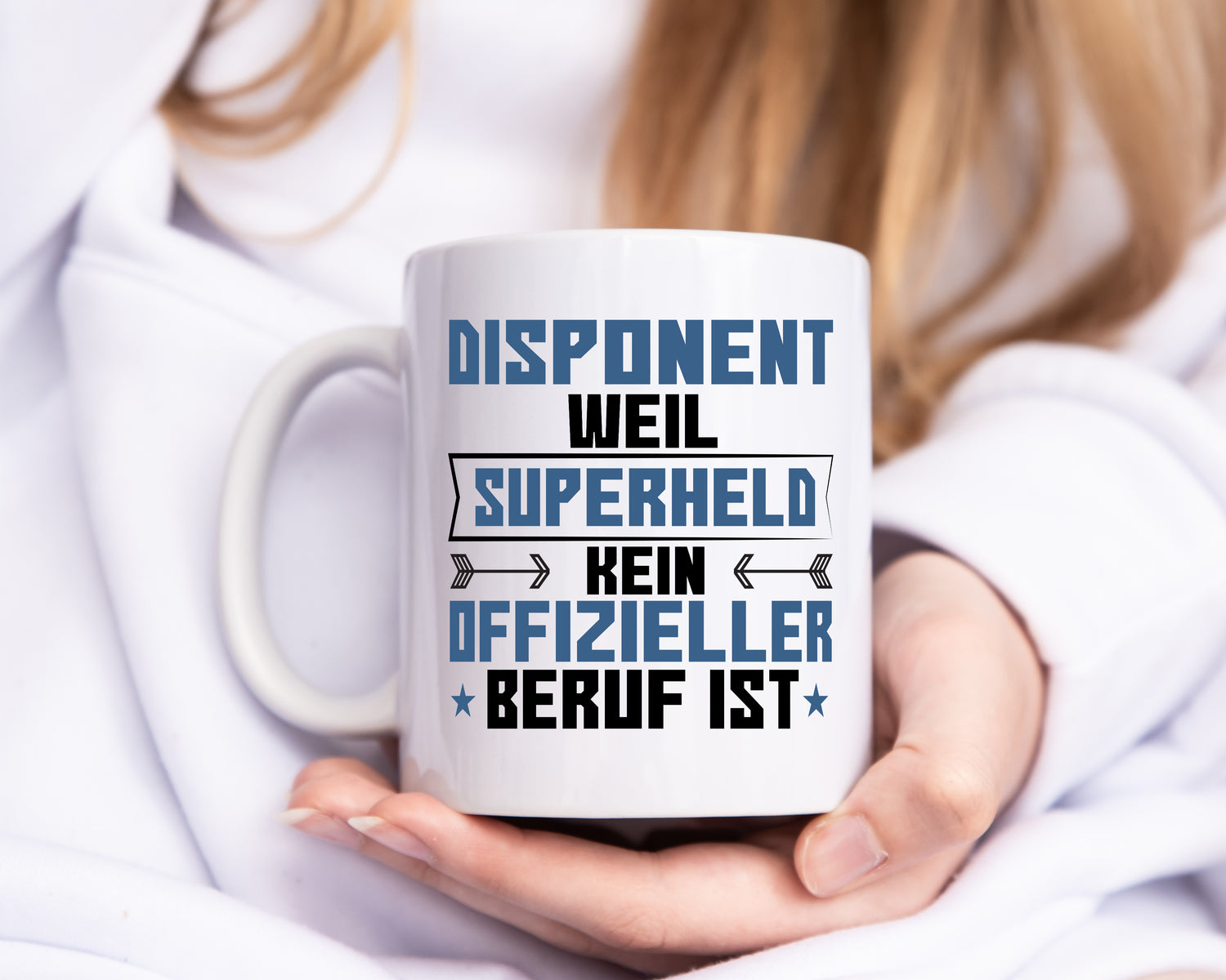 Superheld Disponent | Zuteiler - Tasse Weiß - Kaffeetasse / Geschenk / Familie