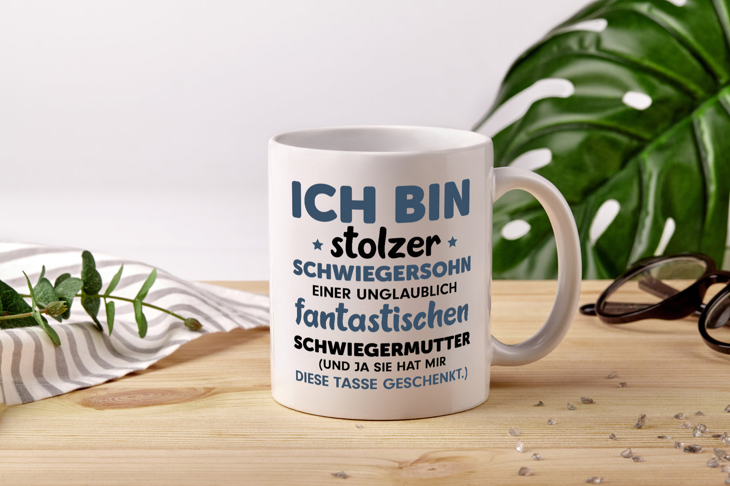 Stolzer Schwiegersohn | Spruch | Schwiegermutter Humor - Tasse Weiß - Kaffeetasse / Geschenk / Familie