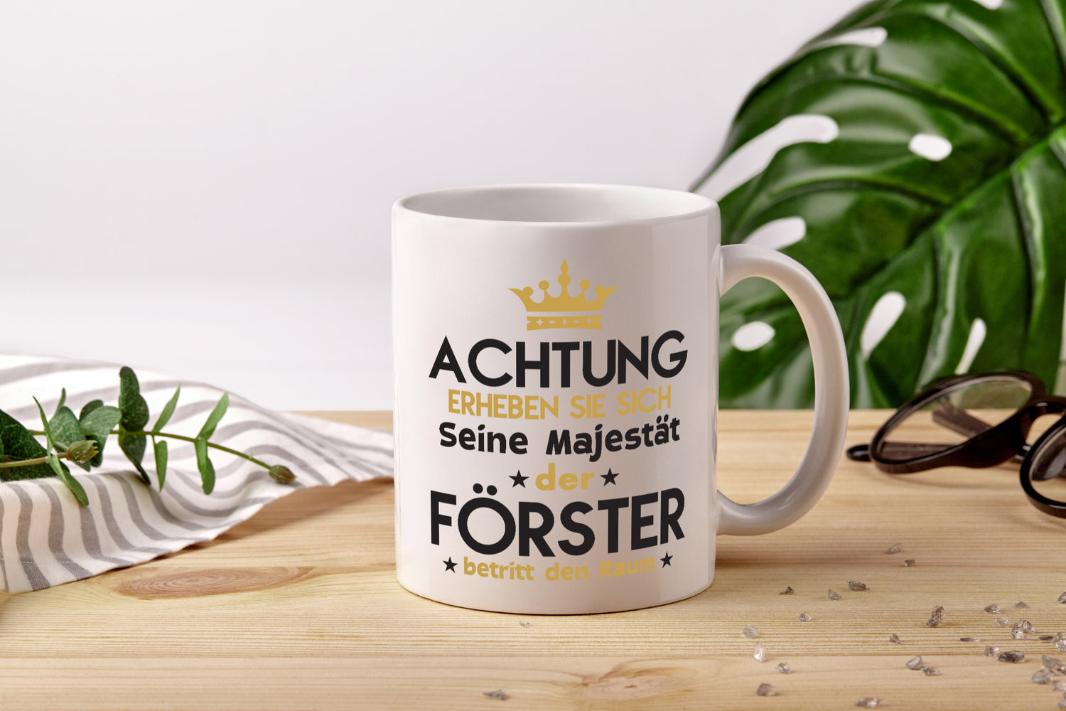 Seine Majestät Förster | Forst Arbeit - Tasse Weiß - Kaffeetasse / Geschenk / Familie